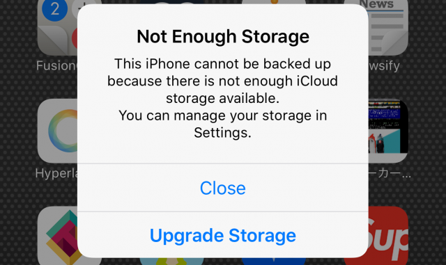 not enough storage2